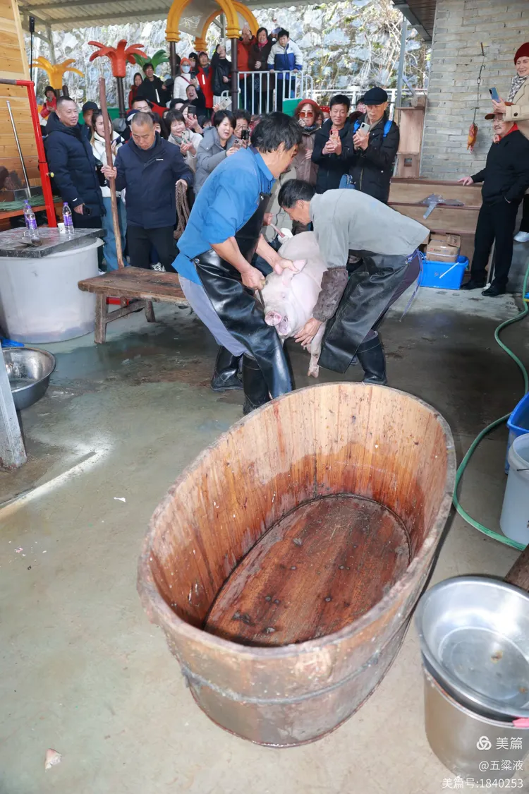 《热闹杀猪宴》